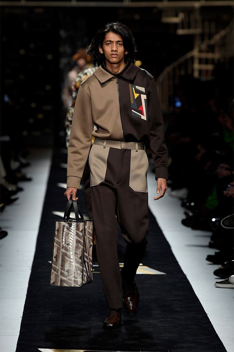 Fendi fall winter 2019 runway menswear collection presentation milan fashion week show Silvia Venturini karl lagerfeld