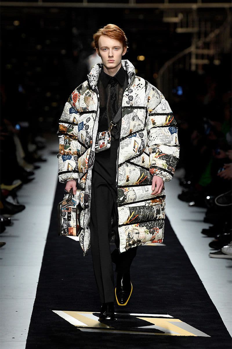 Fendi fall winter 2019 runway menswear collection presentation milan fashion week show Silvia Venturini karl lagerfeld