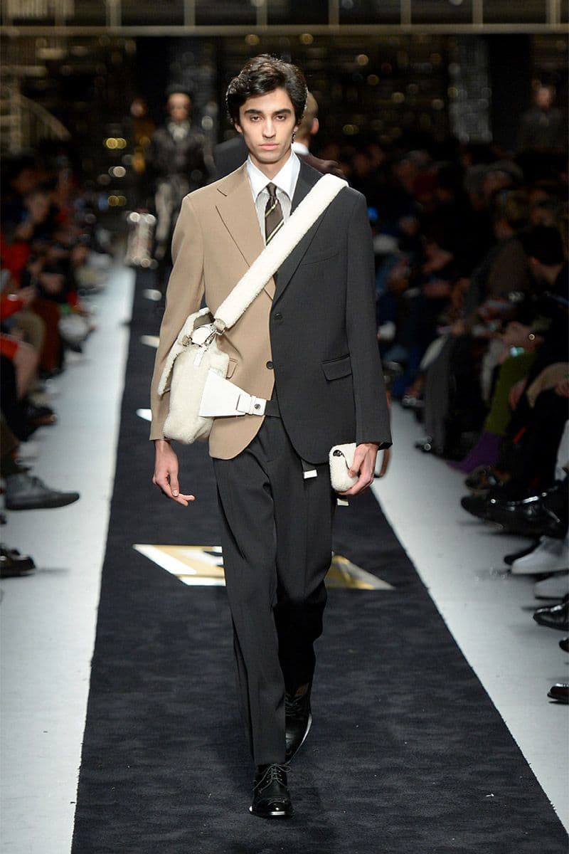 Fendi fall winter 2019 runway menswear collection presentation milan fashion week show Silvia Venturini karl lagerfeld