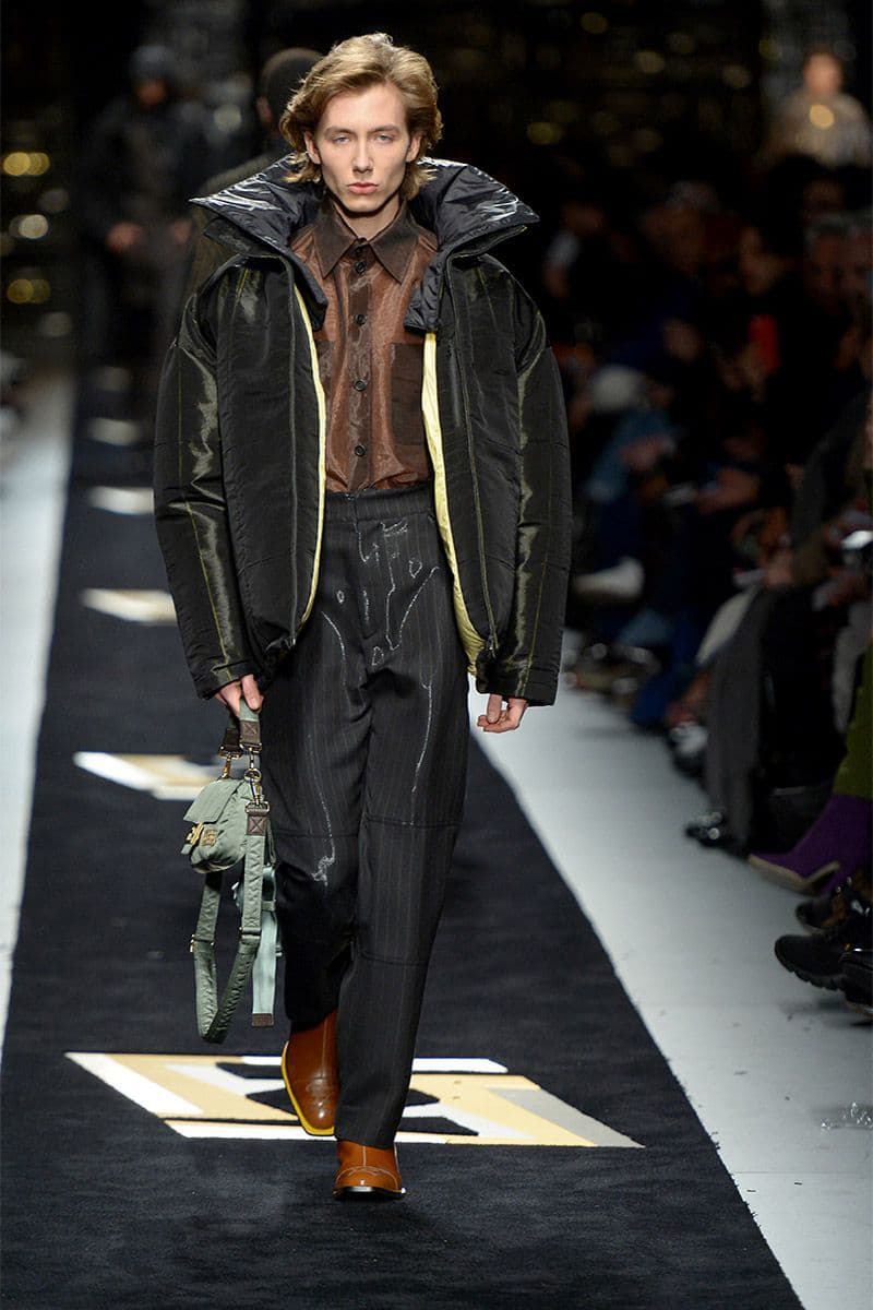 Fendi fall winter 2019 runway menswear collection presentation milan fashion week show Silvia Venturini karl lagerfeld