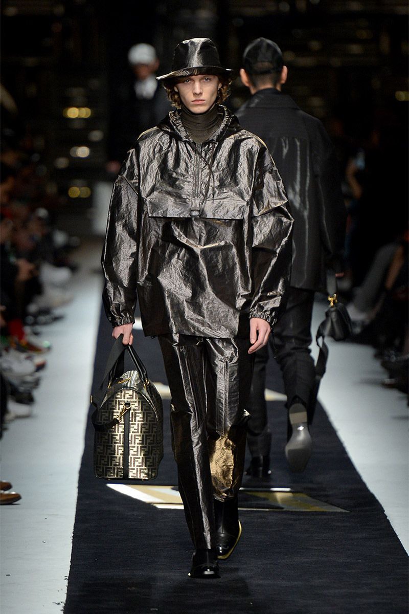 Fendi fall winter 2019 runway menswear collection presentation milan fashion week show Silvia Venturini karl lagerfeld
