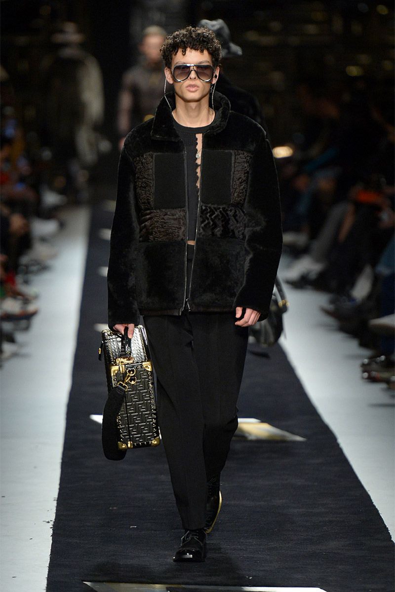 Fendi fall winter 2019 runway menswear collection presentation milan fashion week show Silvia Venturini karl lagerfeld