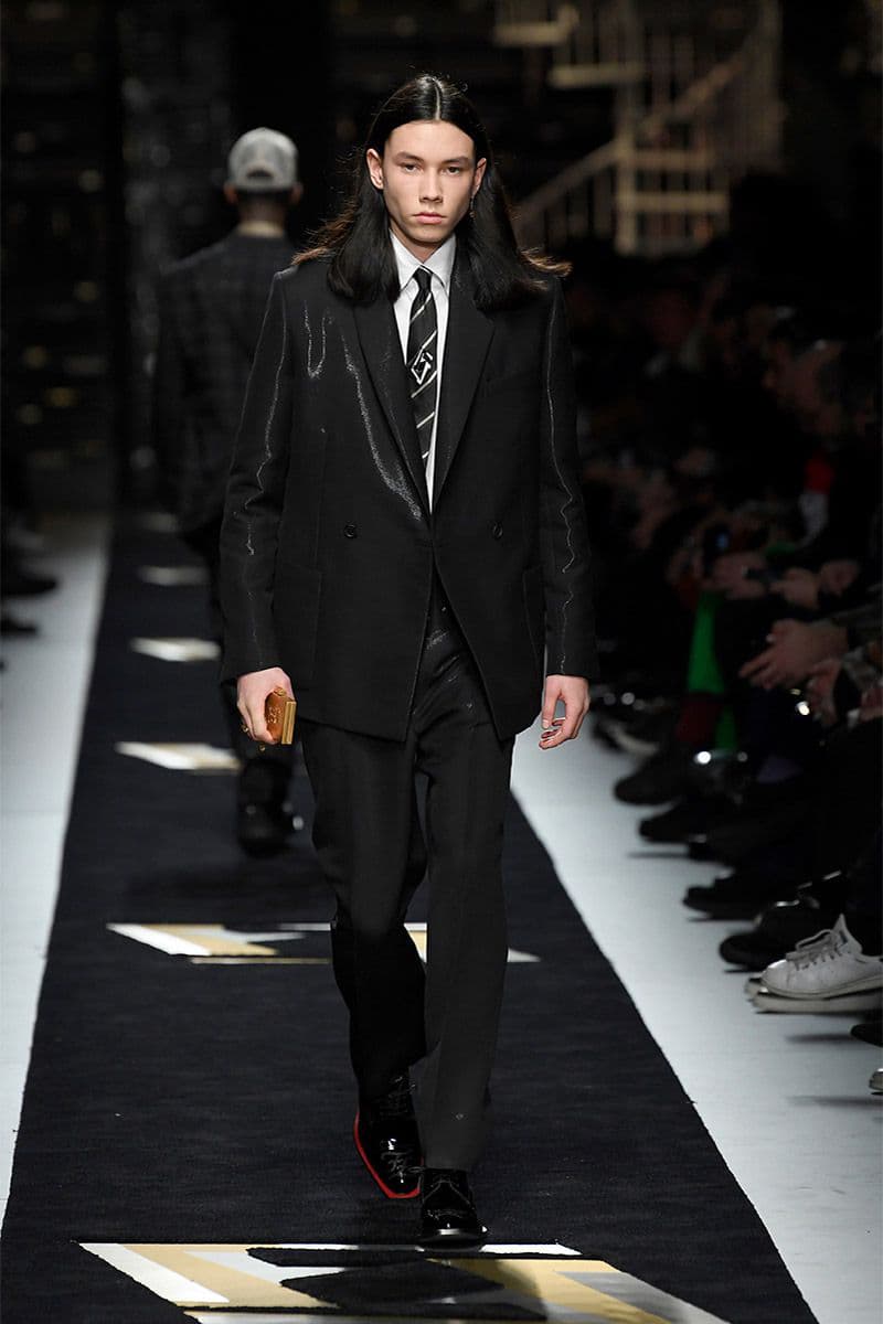 Fendi fall winter 2019 runway menswear collection presentation milan fashion week show Silvia Venturini karl lagerfeld