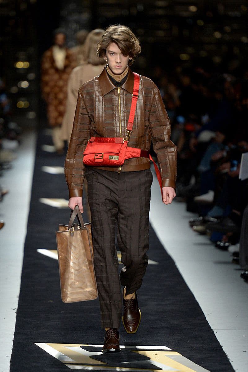 Fendi fall winter 2019 runway menswear collection presentation milan fashion week show Silvia Venturini karl lagerfeld