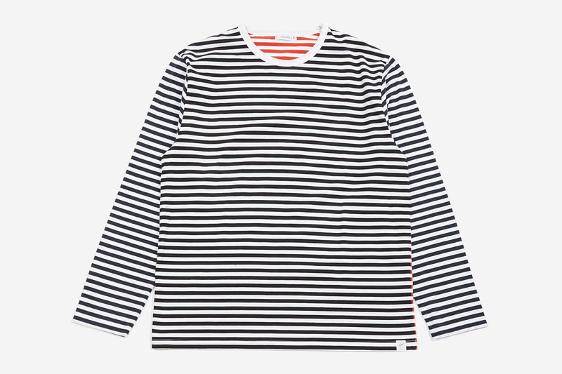 nanamica coolmax goodhood collaboration exclusive tee shirt spring summer 2019 japan fabric stripe crazy pattern