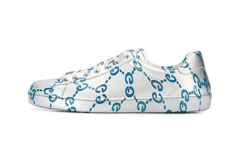Gucci Ace Sneaker GG Monogram Release Info Date Blue Silver leather the webster