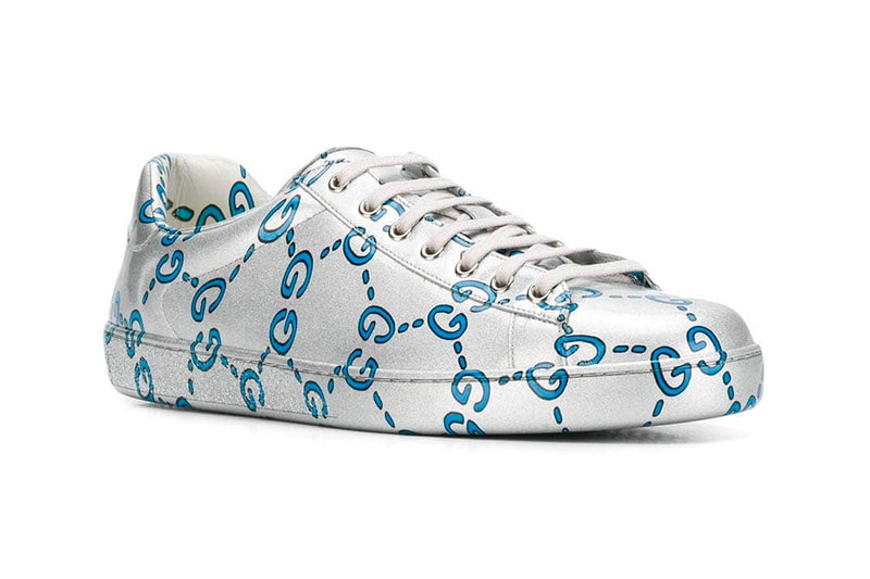 Gucci Ace Sneaker GG Monogram Release Info Date Blue Silver leather the webster
