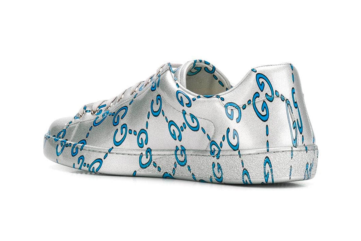 Gucci Ace Sneaker GG Monogram Release Info Date Blue Silver leather the webster