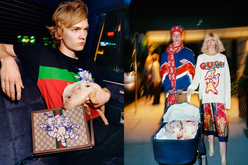 Gucci's CNY Year of the Pig Collection Release Chinese new year lookbooks disney 