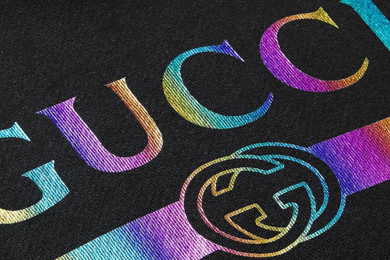 Gucci Holographic Logo-Print Hoodie made in italy cotton mid-weight loopback cotton jersey mr porter 