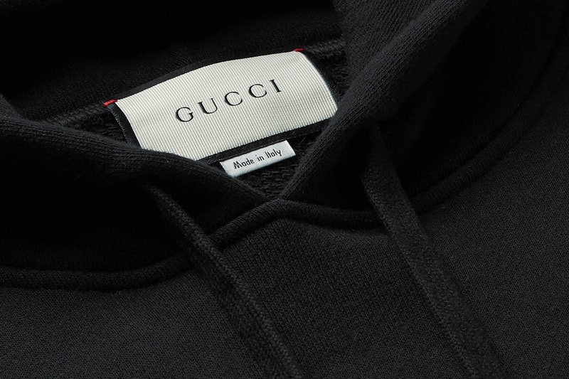 Gucci Holographic Logo-Print Hoodie made in italy cotton mid-weight loopback cotton jersey mr porter 