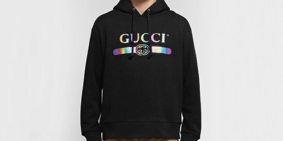 Gucci Logo-Print Hoodie HYPEBEAST
