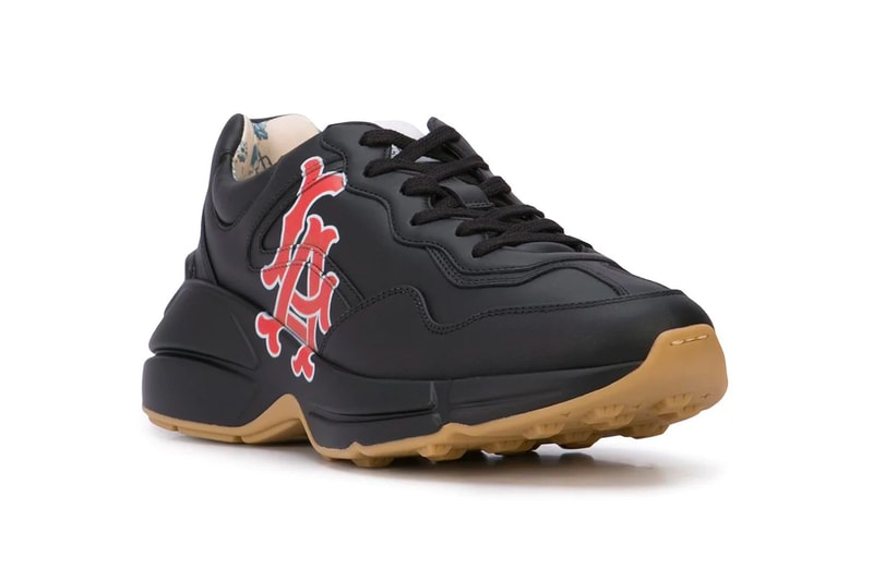 Gucci Los Angeles Angels Sneakers farfetch MLB Baseball sports Italian luxe shoes sneakers footwear 