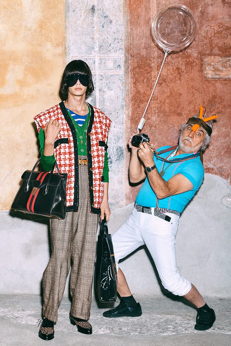 Gucci Pre Fall 2019 Collection Lookbook Harmony Korine Archaeological Park of Pompeii Herculaneum Mr Peanut The Face Harmony Korine