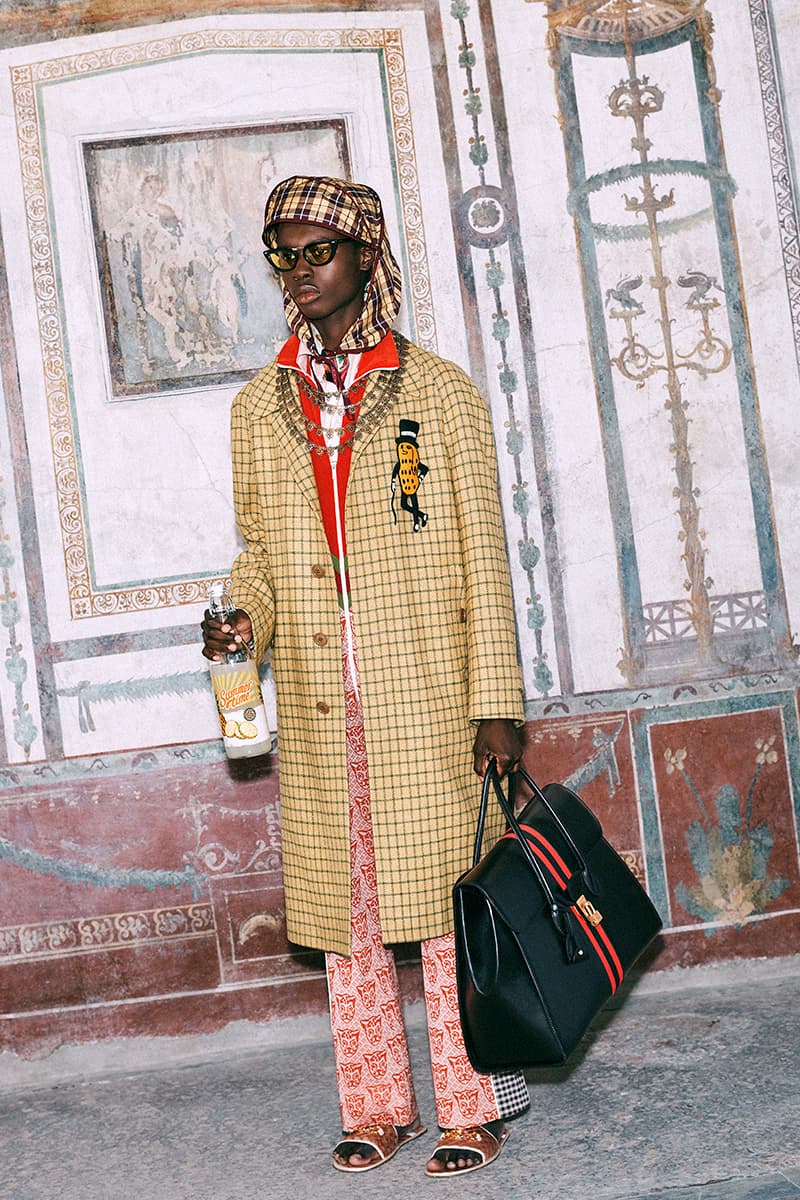 Gucci Pre Fall 2019 Collection Lookbook Harmony Korine Archaeological Park of Pompeii Herculaneum Mr Peanut The Face Harmony Korine