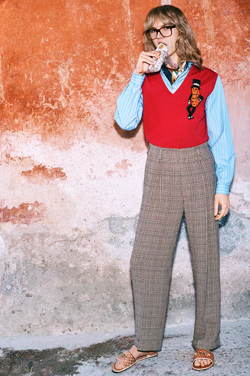 Gucci Pre Fall 2019 Collection Lookbook Harmony Korine Archaeological Park of Pompeii Herculaneum Mr Peanut The Face Harmony Korine