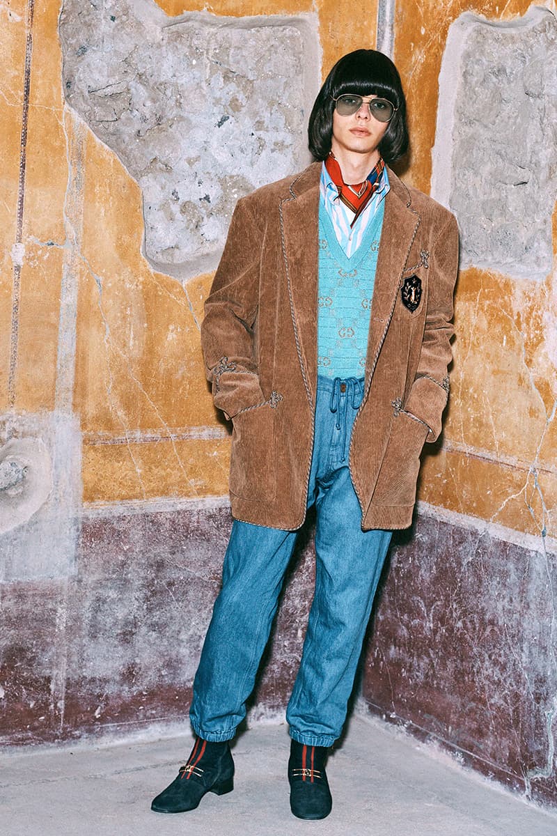 Gucci Pre Fall 2019 Collection Lookbook Harmony Korine Archaeological Park of Pompeii Herculaneum Mr Peanut The Face Harmony Korine