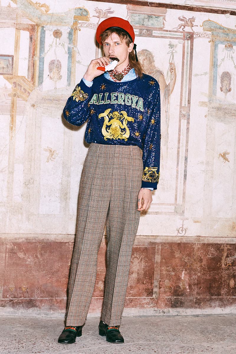 Gucci Pre Fall 2019 Collection Lookbook Harmony Korine Archaeological Park of Pompeii Herculaneum Mr Peanut The Face Harmony Korine