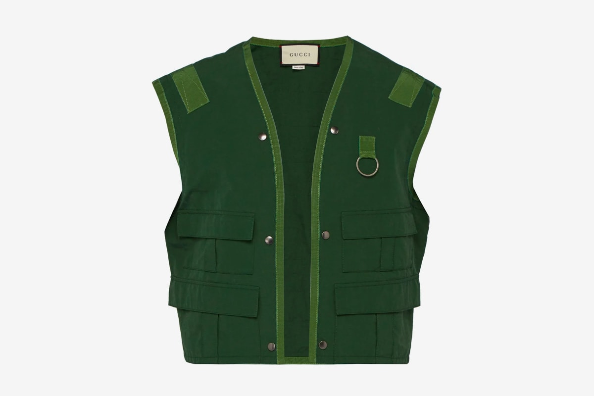 Gucci Sleeveless Cotton Blend Fishing Vest