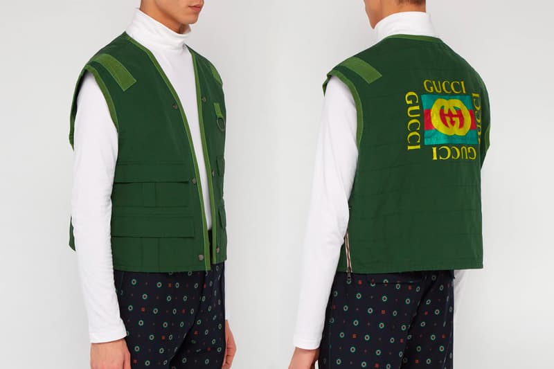 Gucci Sleeveless Cotton Blend Fishing Vest 