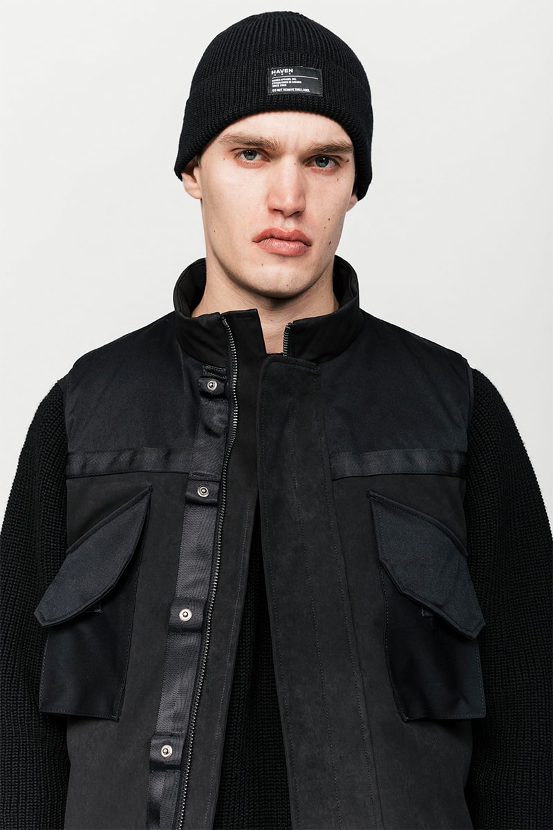 HAVEN Fall Winter 2019 Collection Lookbook Toronto Vancouver Canada Jacket Vest Sweater Shirt Beanie Pants Primaloft CORDURA Polartec