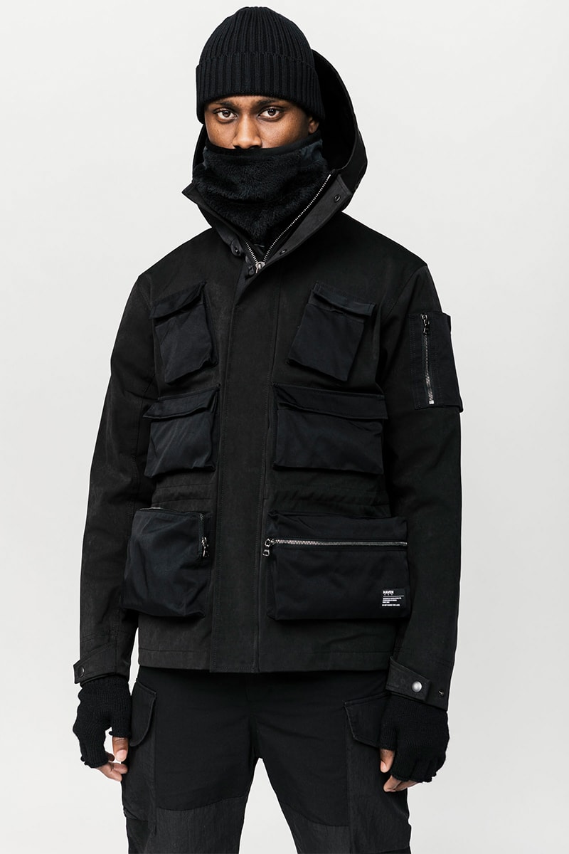HAVEN Fall Winter 2019 Collection Lookbook Toronto Vancouver Canada Jacket Vest Sweater Shirt Beanie Pants Primaloft CORDURA Polartec