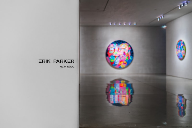 erik parker new soul exhibition mary boone gallery new york city recap artworks tondos paintings