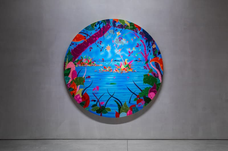 erik parker new soul exhibition mary boone gallery new york city recap artworks tondos paintings