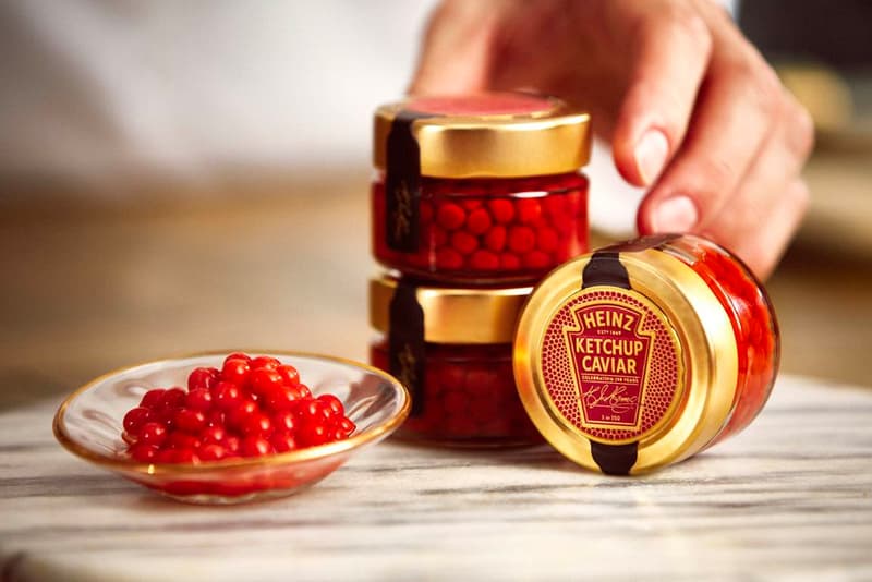 Heinz Ketchup Caviar Info Valentine's Day Valen-HEINZ day food snacks caviar condiments 