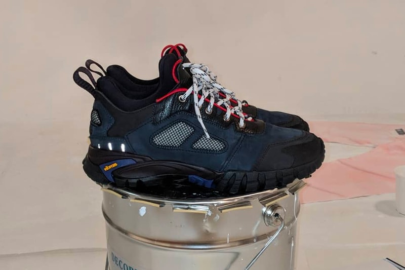 Heron Preston First Ever Sneaker Teaser Blue Black Vibram shoe СТИЛЬ cyrillic 