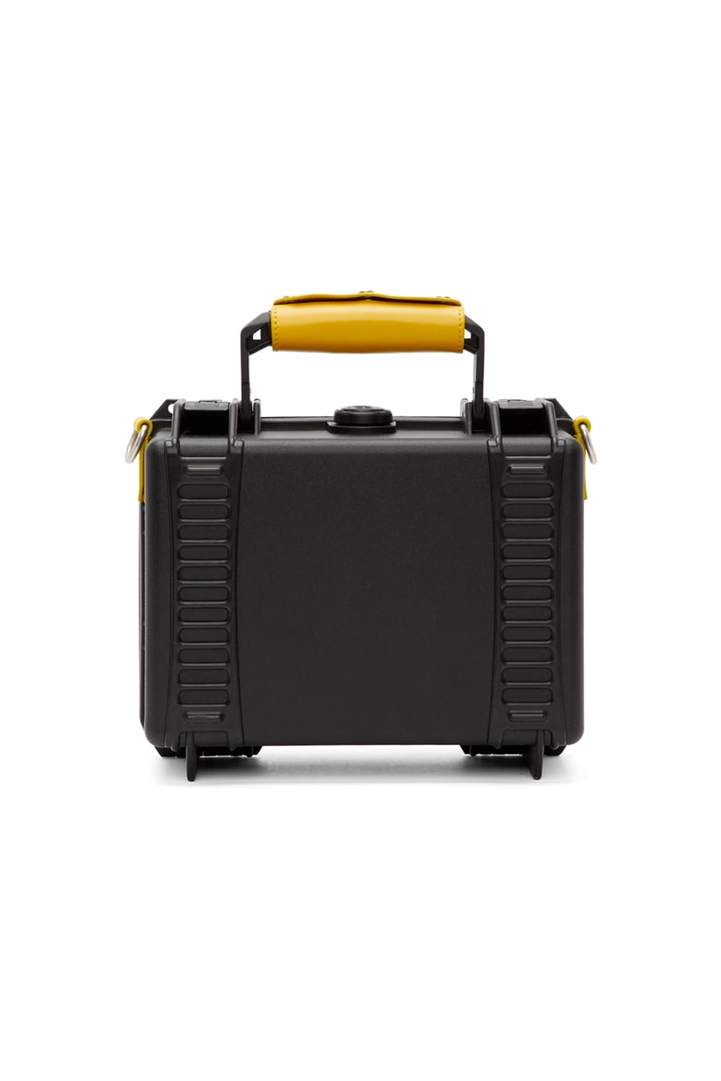 Heron Preston Black Tool Bag Release Plastic Info Plastic date Purse Yellow Orange Strap Industrial