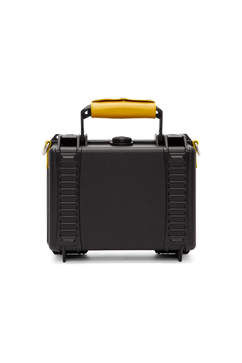 Heron Preston Black Tool Bag Release Plastic Info Plastic date Purse Yellow Orange Strap Industrial