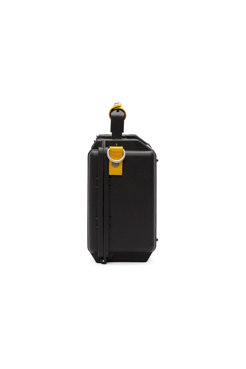 Heron Preston Black Tool Bag Release Plastic Info Plastic date Purse Yellow Orange Strap Industrial