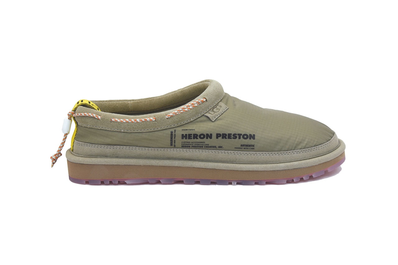 Heron Preston UGG Fall winter 2019 Collaboration Shoes Classic Short Front Zip HP Black Mini Urban Tech Orange Tasman HP Dune colorways release info date price 