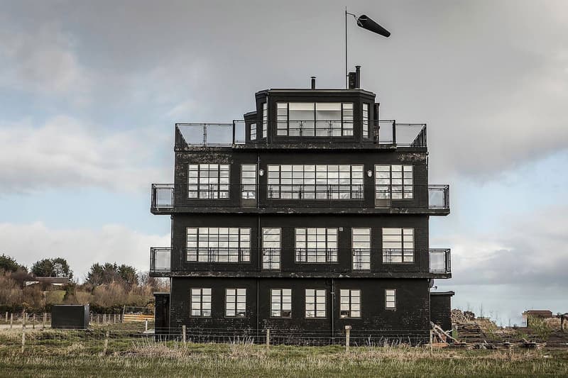 Scotland's Upcycled Air Control Tower Airbnb hms owl air control tower guesthouse WWII Crittall steel windows brick nc500