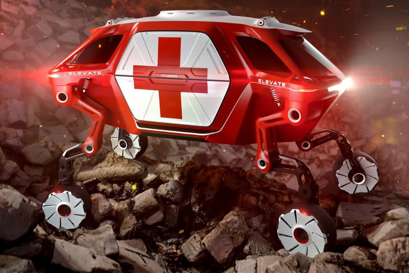 hyundai elevate electric concept car vehicle robot ces 2019 consumer electronics show las vegas nevada january 2019 emergency response disaster pictures pics images photos