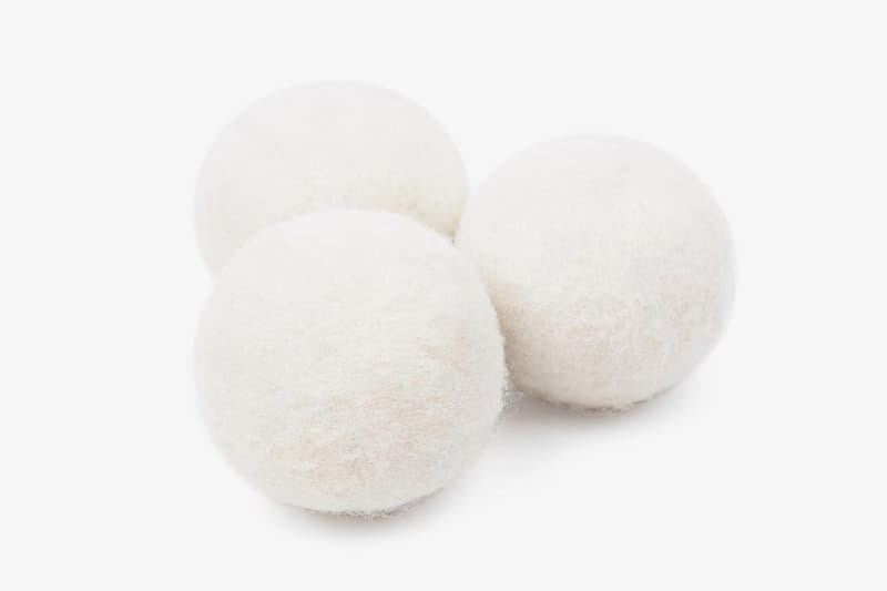 JJJJound Garment Dryer Ball Details Fashion Clothing Available Now Online Webstore Web Store Reduce Drying Time Static Wrinkles 50% Percent white light grey buy laundry