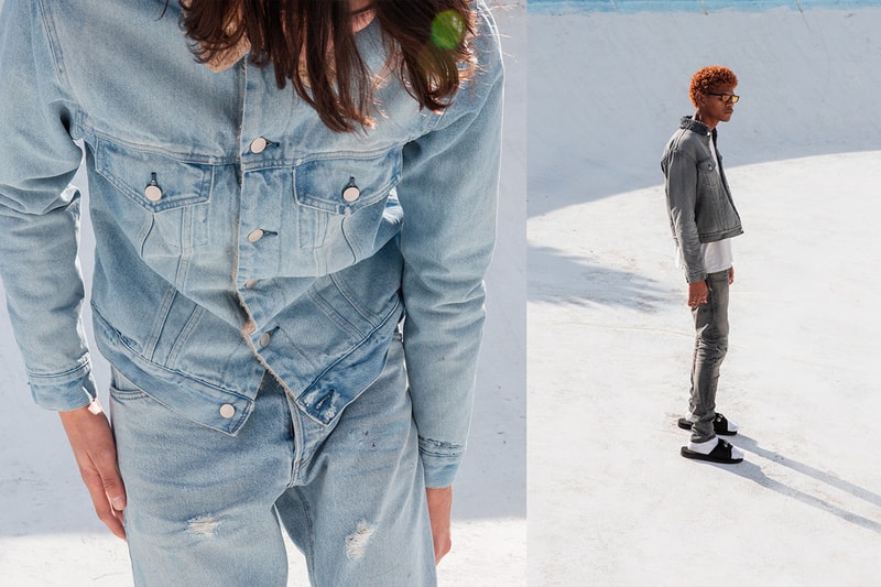 John Elliott Spring/Summer 2019 Lookbook basics staples sweats denim collection release info pricing date jewelry acceessories jackets sweaters los angeles M.A.R.S bougainvillea flowers made in LA 