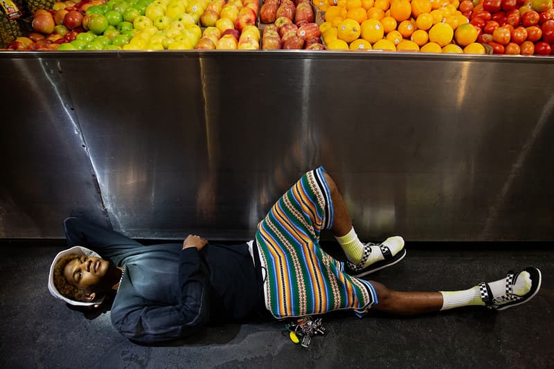 John Elliott Spring/Summer 2019 Lookbook basics staples sweats denim collection release info pricing date jewelry acceessories jackets sweaters los angeles M.A.R.S bougainvillea flowers made in LA