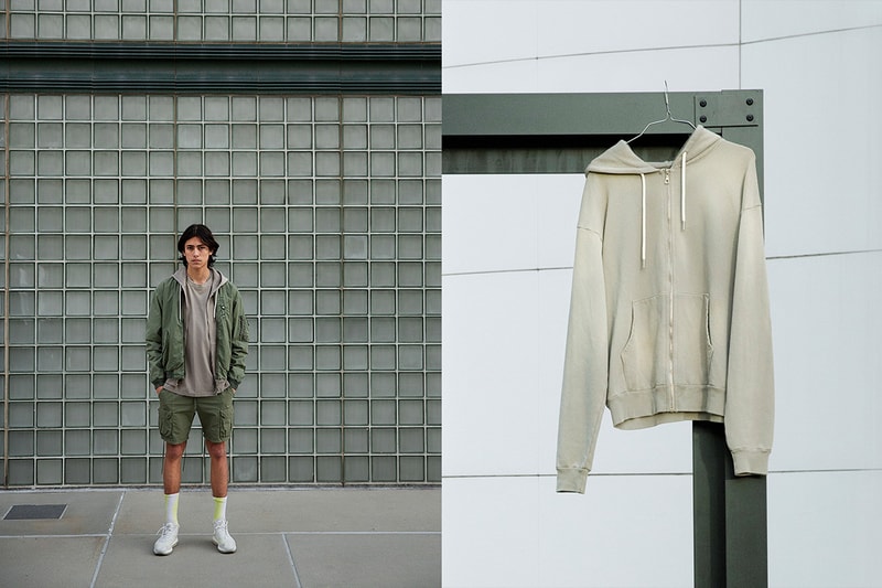 John Elliott Spring/Summer 2019 Lookbook basics staples sweats denim collection release info pricing date jewelry acceessories jackets sweaters los angeles M.A.R.S bougainvillea flowers made in LA 