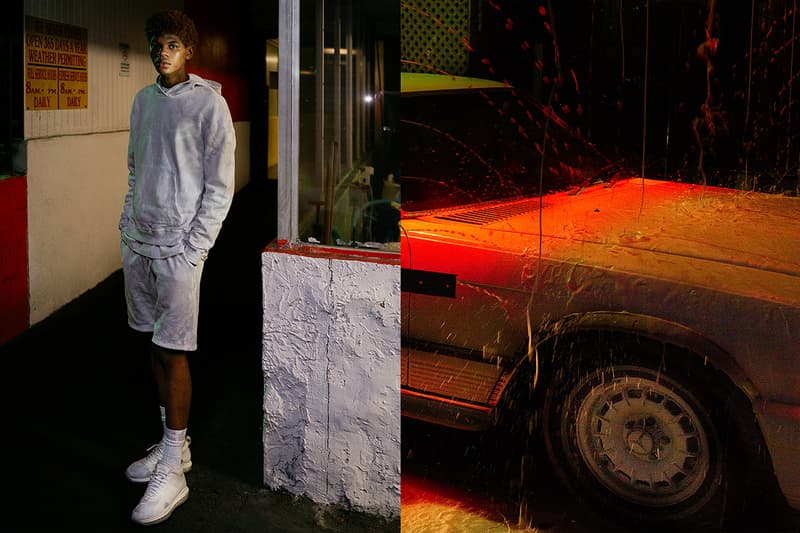 John Elliott Spring/Summer 2019 Lookbook basics staples sweats denim collection release info pricing date jewelry acceessories jackets sweaters los angeles M.A.R.S bougainvillea flowers made in LA