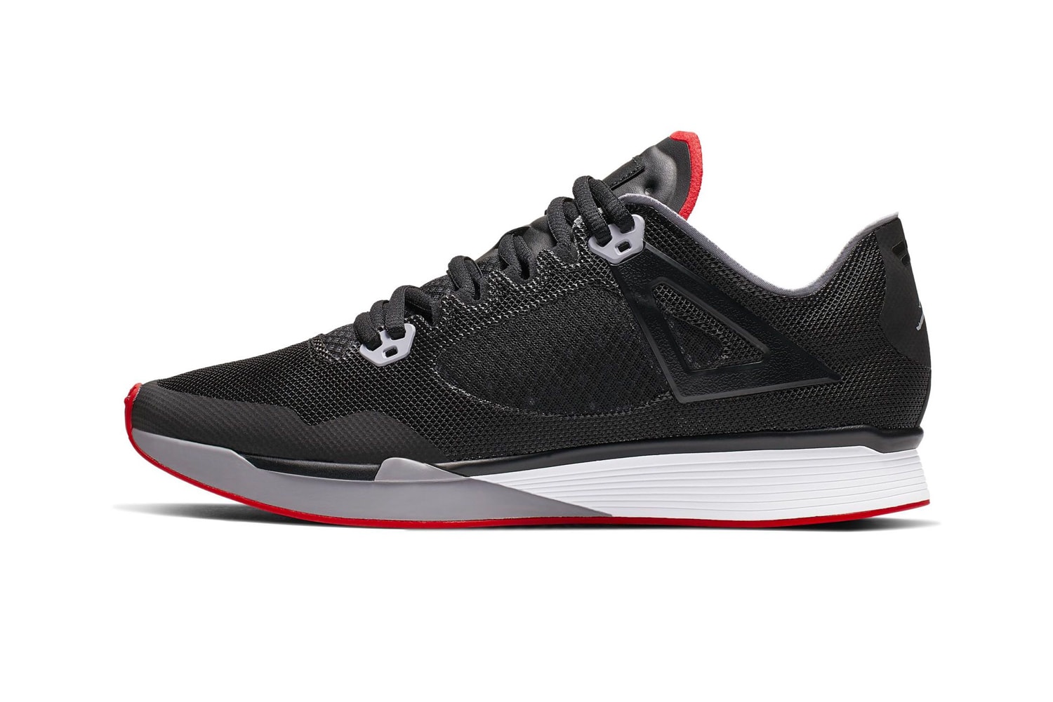 Jordan 89 Racer Black red bred Release Info Date runner running jordan brand sneaker colorway first look Air Jordan 4