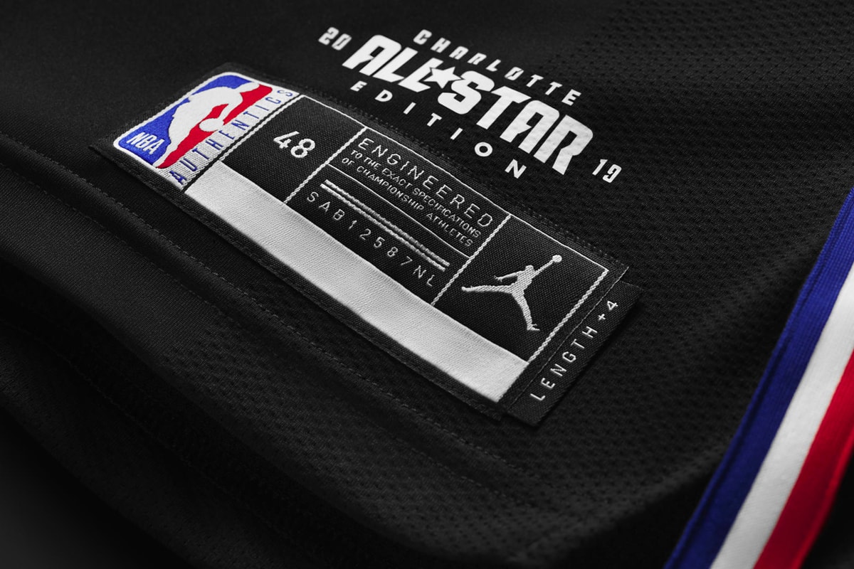 Jordan Brand 2019 NBA All-Star Game Uniforms Unveil East West Black White