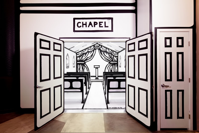 joshua vides wedding chapel installation til death do us part palms casino resort las vegas nevada artworks paintings