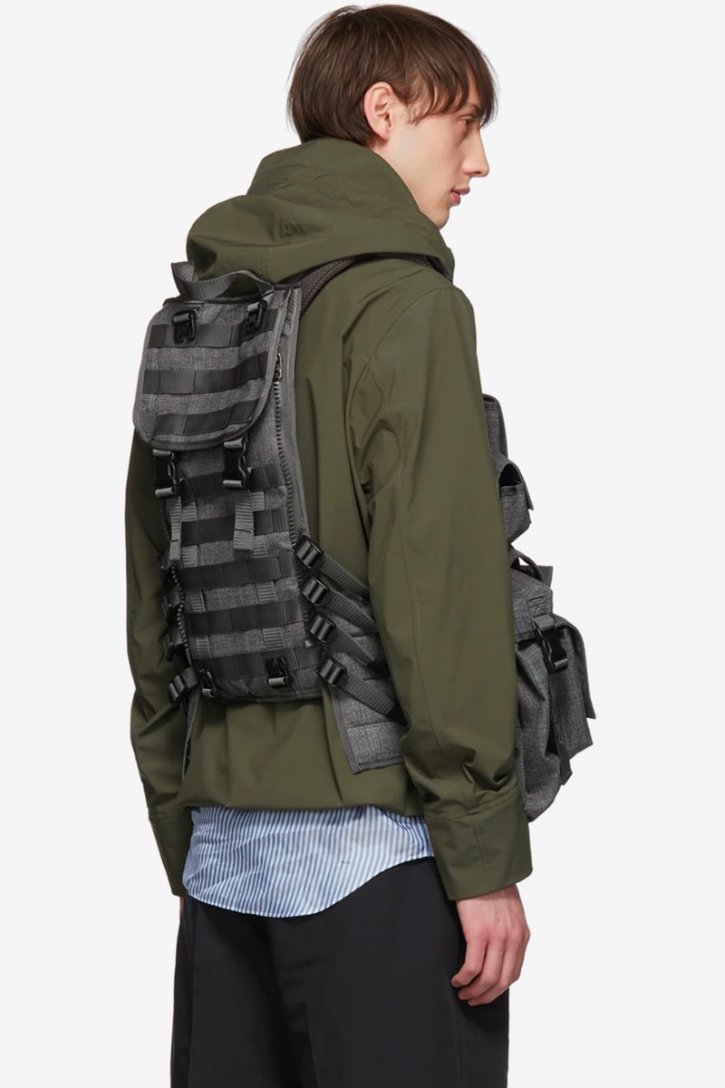 Junya Watanabe Gives Tropical Vest a Classy Makeover green grey check ssense price images release 