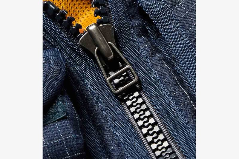 Junya Watanabe Military-Inspired Grosgrain-Trimmed Checked Wool Vest made in japan velcro straps fastening blue navy camo camoflauge lined lining Ark Air