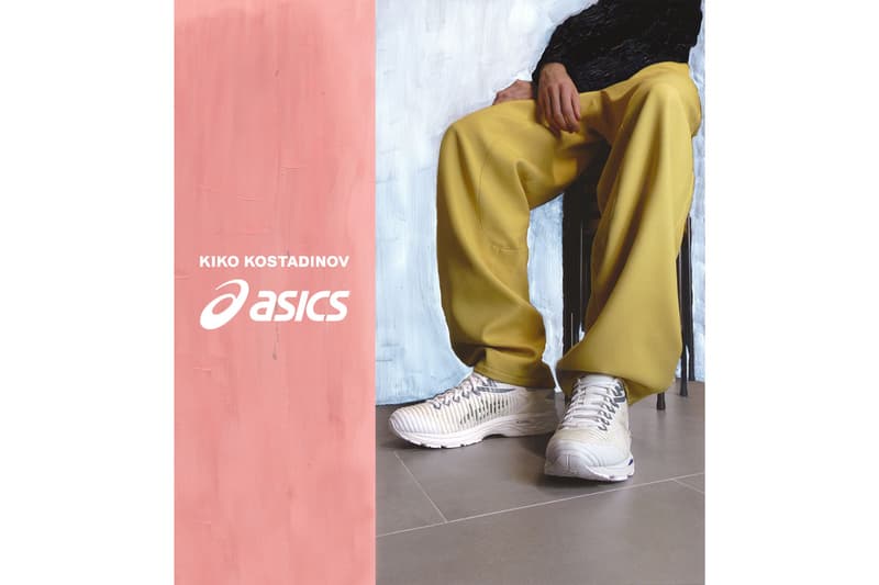 kiko kostadinov asics gel delva 1 collaboration collection release date drop info buy january 18 february 1 2019 buy shoe colorway spring yellow white black grey