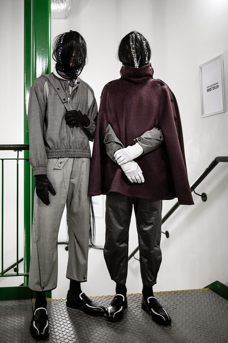 Kiko Kostadinov Fall/Winter 2019 Backstage LFW:M London Fashion Week: Men's Asics Camper