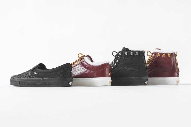 kith mastermind world vans 2019 january footwear sk8 hi zip lx old skool lx og classic slip on ronnie fieg feig skulls skull crossbones