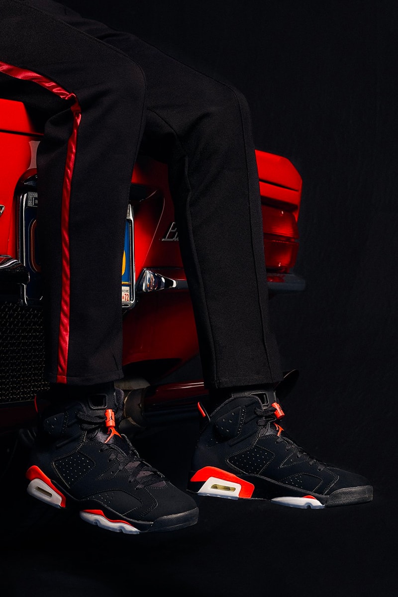 Nike Air Jordan 4 Retro - Dark Grey / Infrared / Black / Cement – Kith